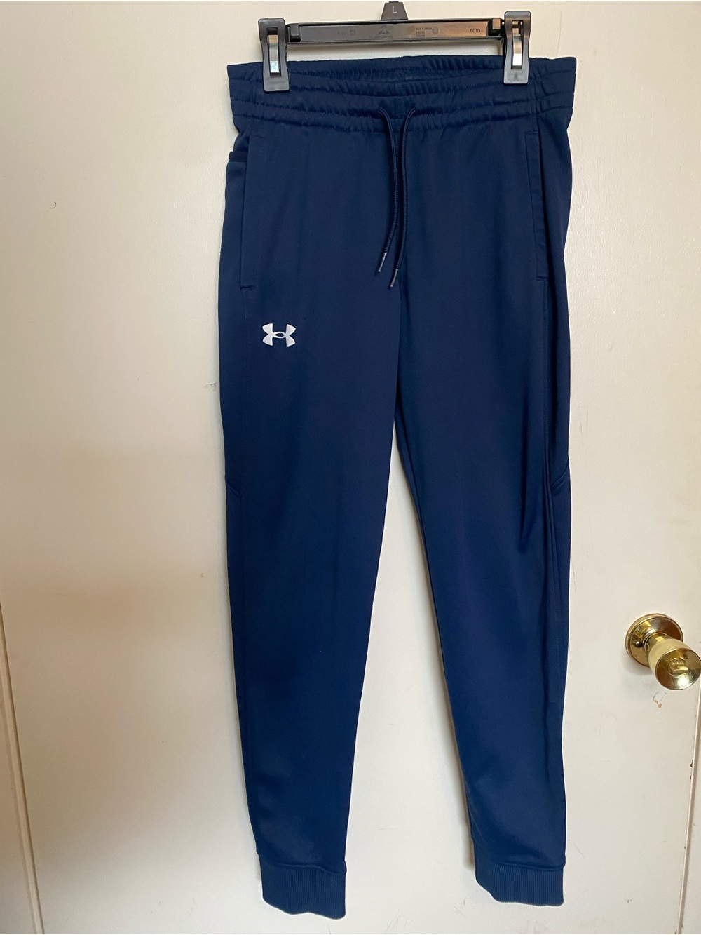 Under Armour Boys Navy Blue Athletic Jogger Pants